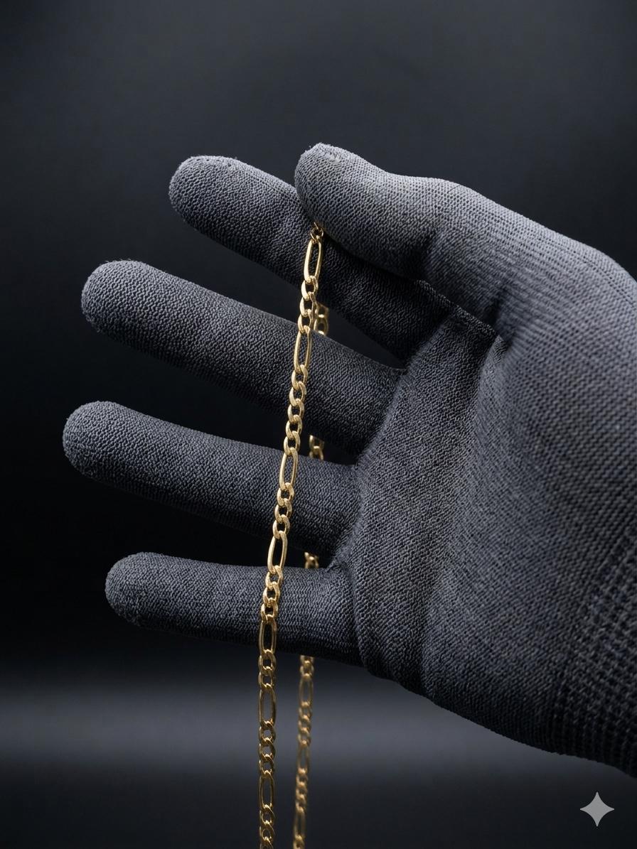 Cadena figaro gold